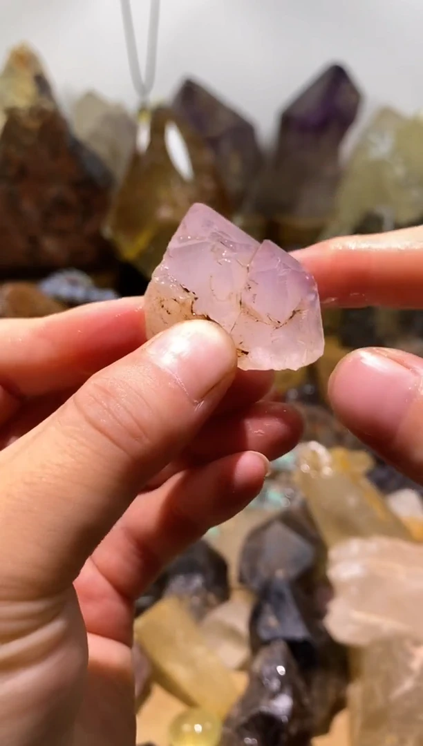 水晶珠宝半成品未镶嵌8号紫骸骨城堡