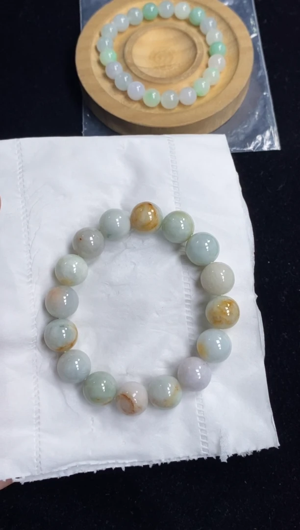 未镶嵌手串翡翠70号链接天然缅甸翡翠A货一物一证