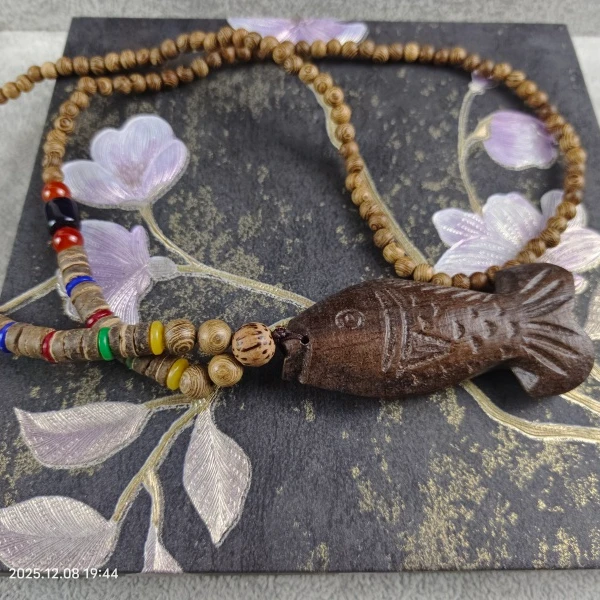 非金属木质吊坠 MX230年年有鱼