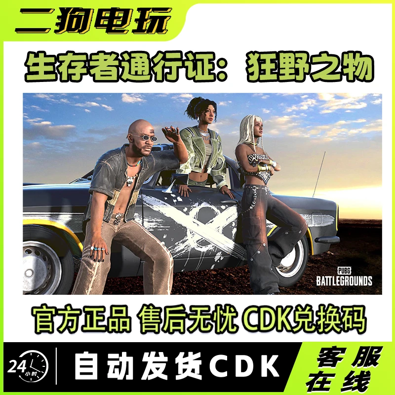 PUBG绝地求生狂野之物普通版豪华版通行证CDK兑换码生存者通行证