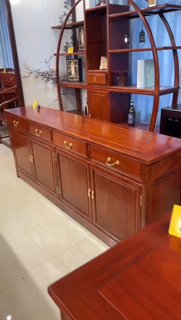 花梨木类储物柜198*40*80餐边柜刺猬紫檀