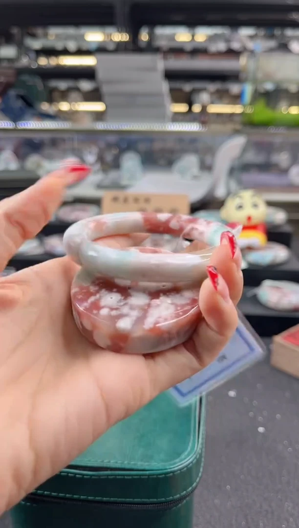 未镶嵌手镯石英质玉55-56圈口（赠品镯心）s613