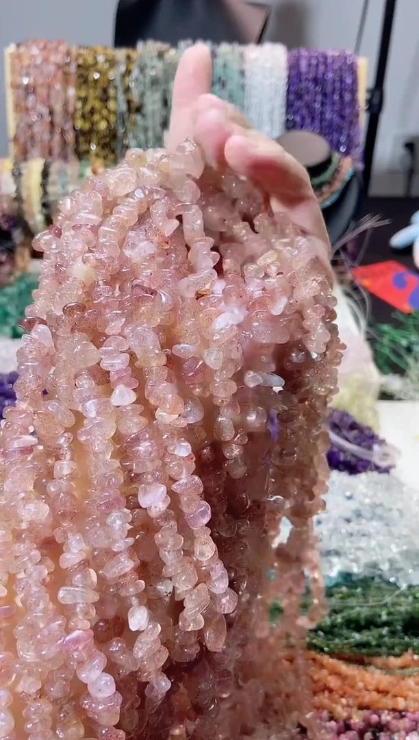 未镶嵌珠宝半成品水晶草莓晶
