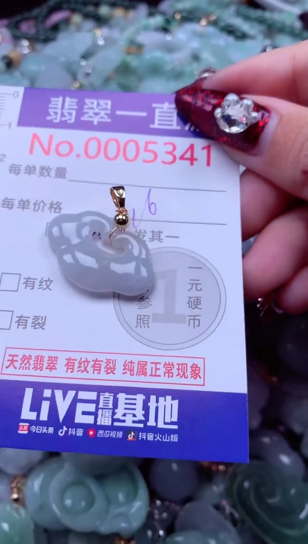 吊坠(不含链)未镶嵌翡翠5341