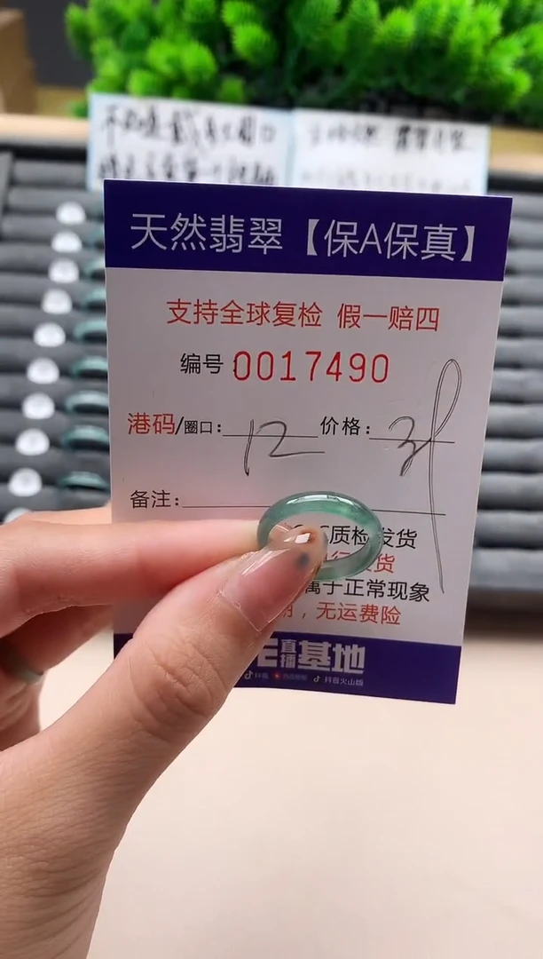 未镶嵌戒指翡翠天然  17490