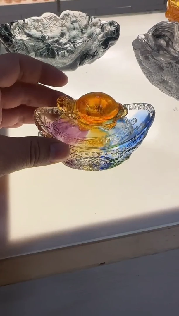手工艺品琉璃财富龟来彩色