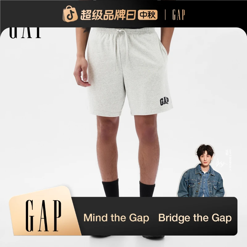 【成毅代言】Gap男装2025春季新款刺绣logo运动短裤休闲裤 868464