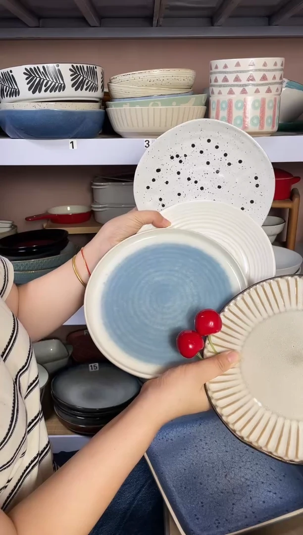 瓷微瑕（4个装）小盘子套装