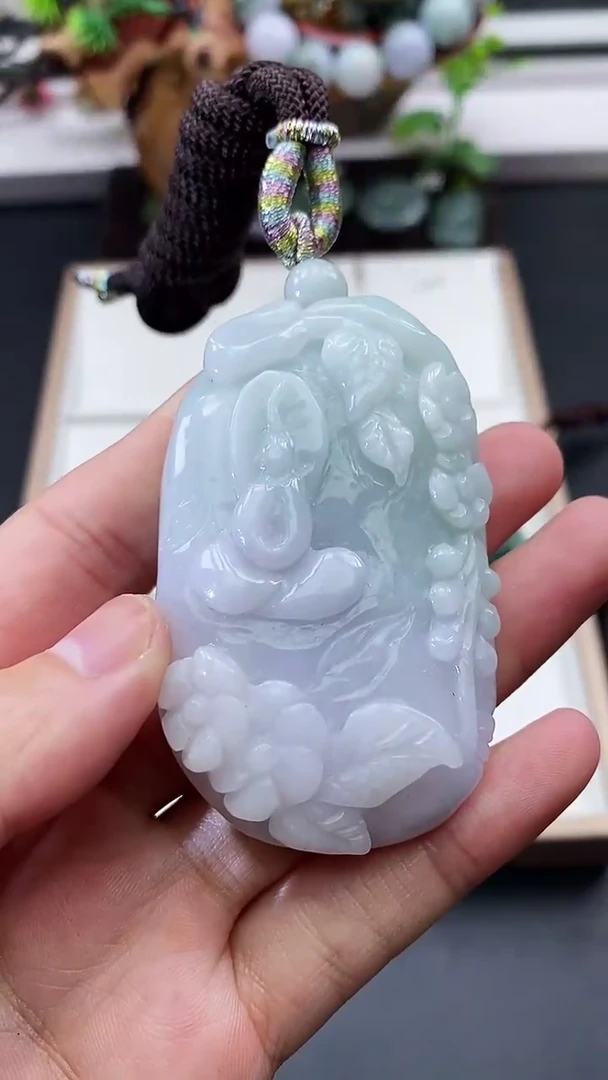 颈饰未镶嵌翡翠天然缅甸A货翡翠