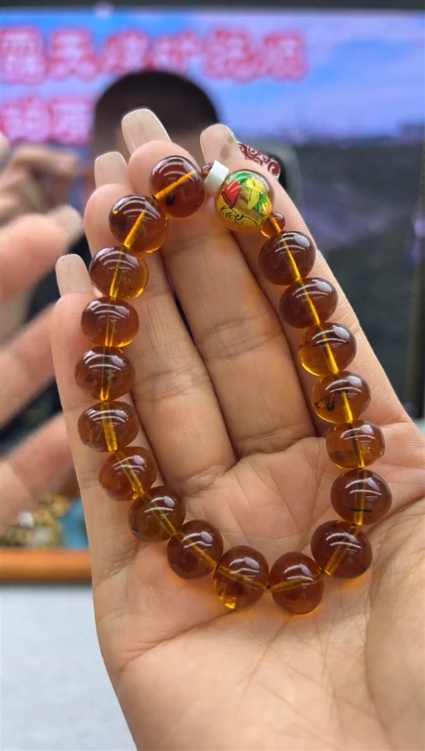 【闪购商品】琥珀手链未镶嵌69秒拍号