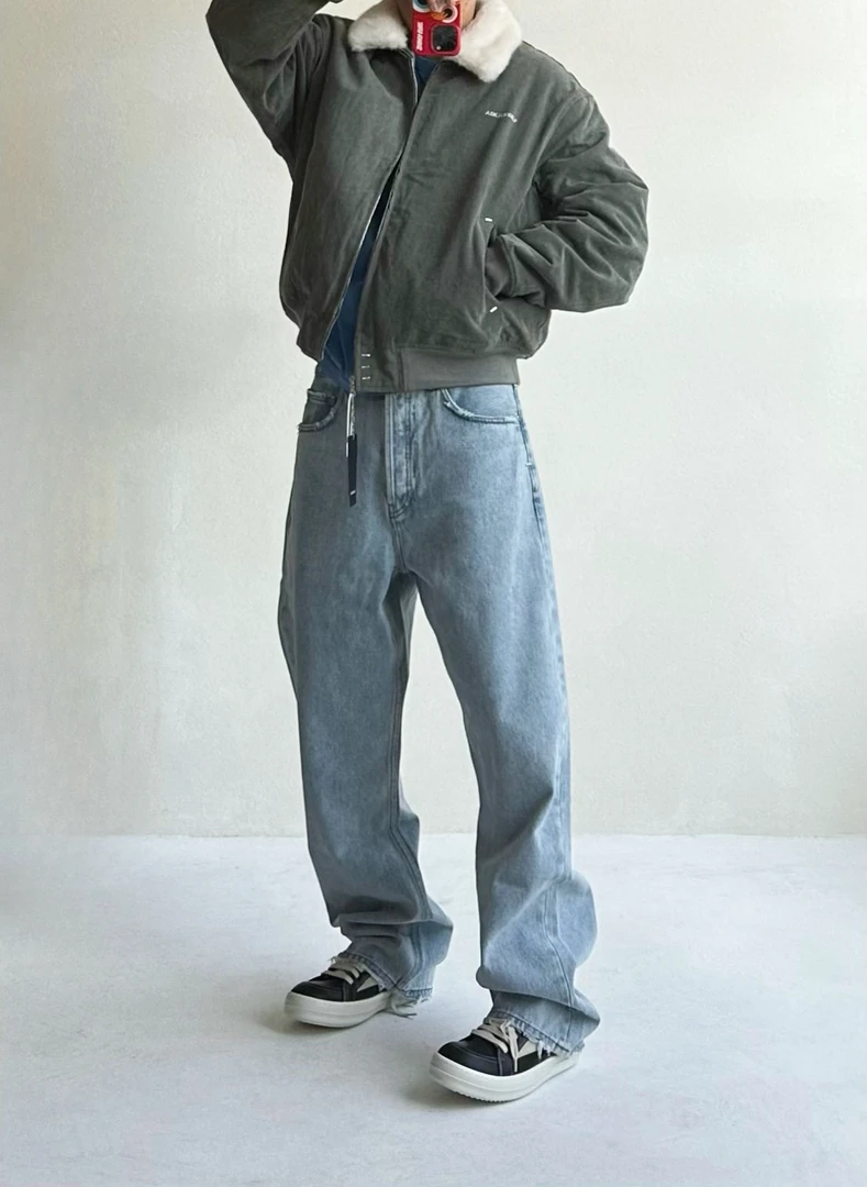 显瘦好穿2025神奇显瘦万精油全风格CLEAN FIT宽松水洗牛仔长裤