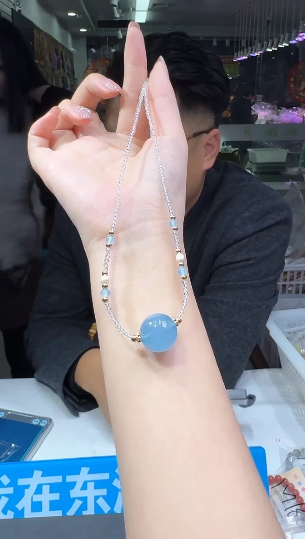 【闪购商品】海蓝宝石颈饰未镶嵌多样性发一件 699