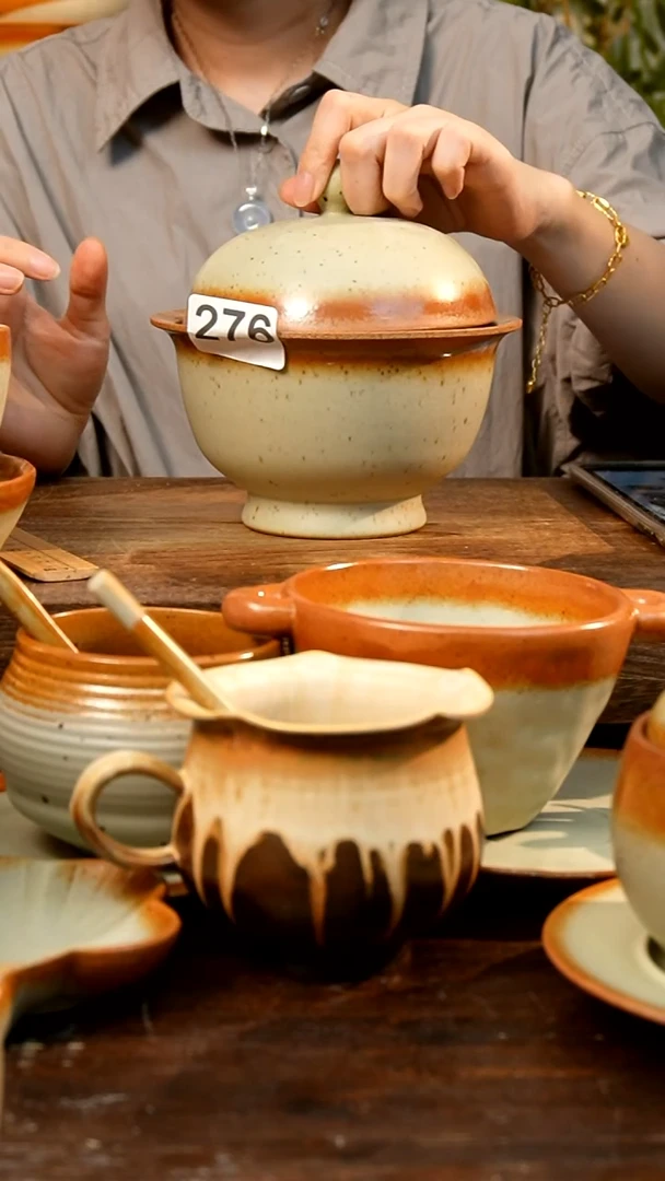 盘 高颜值粗陶餐具限时抢购