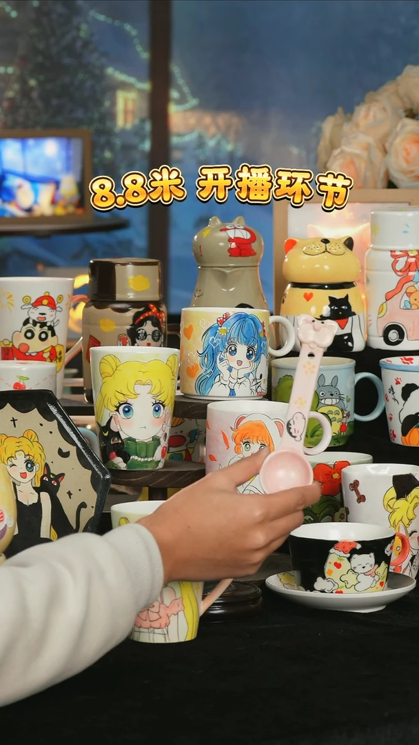 【闪购商品】小幸运纯手工手绘陶瓷