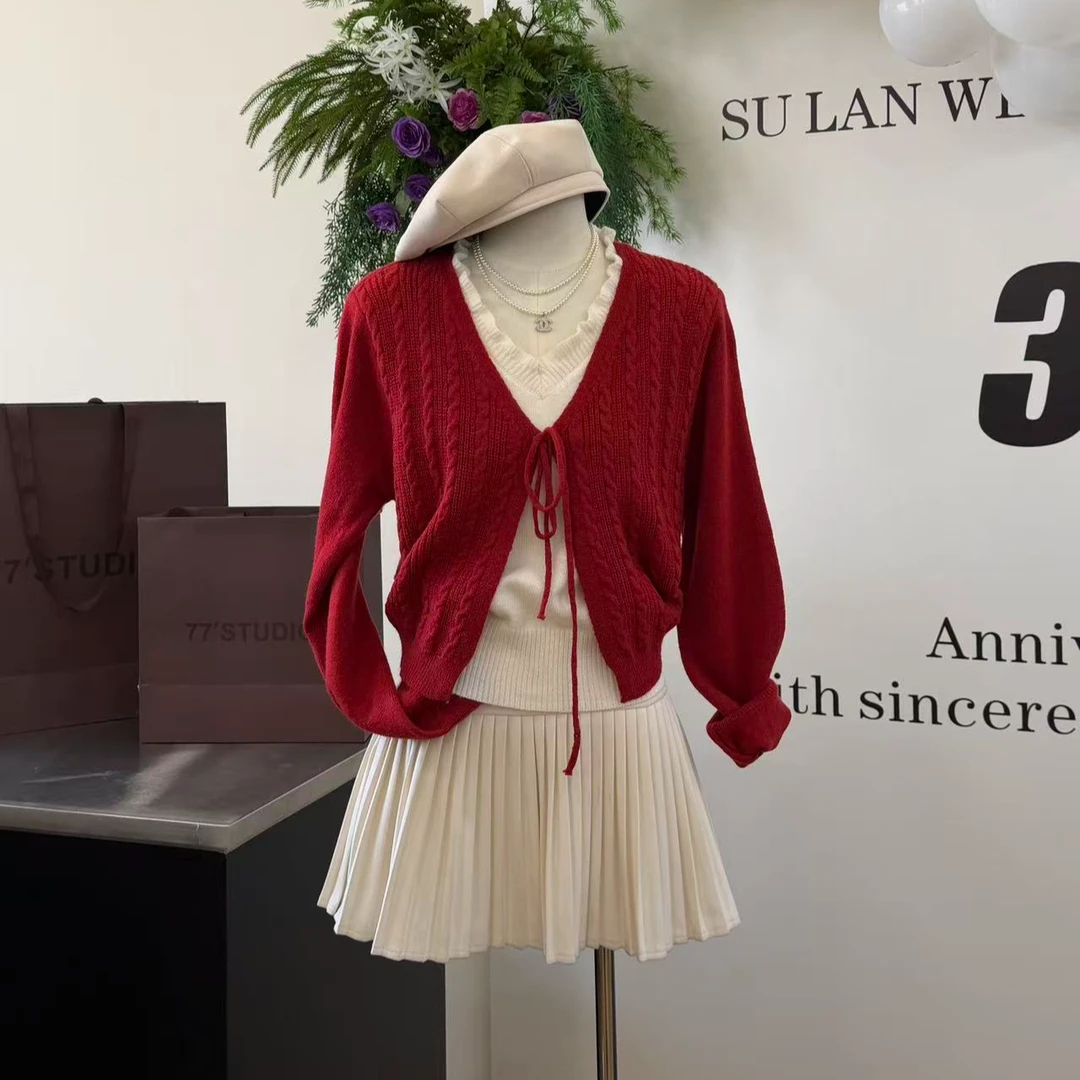【苏兰文】法式慵懒风显瘦毛衣-5628