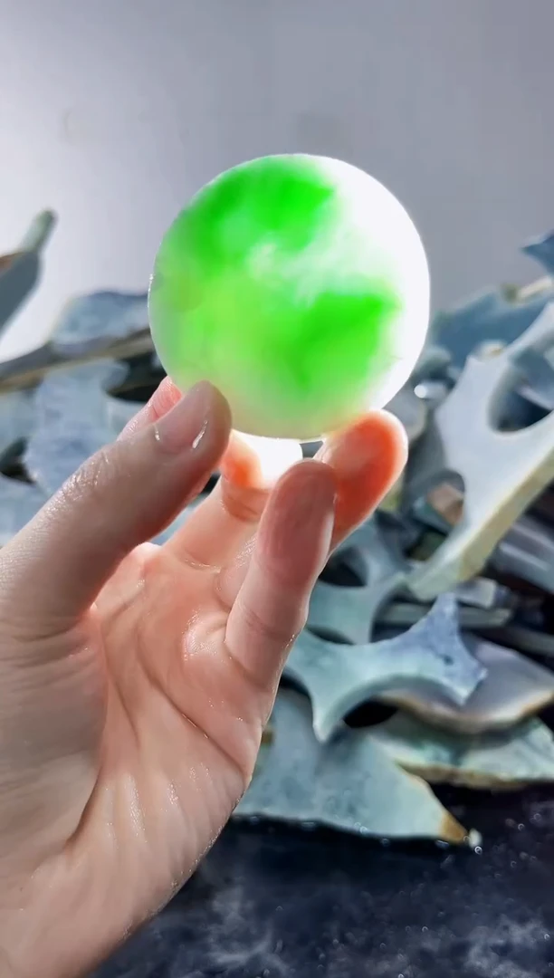 裸石翡翠缅甸翡翠A货文31