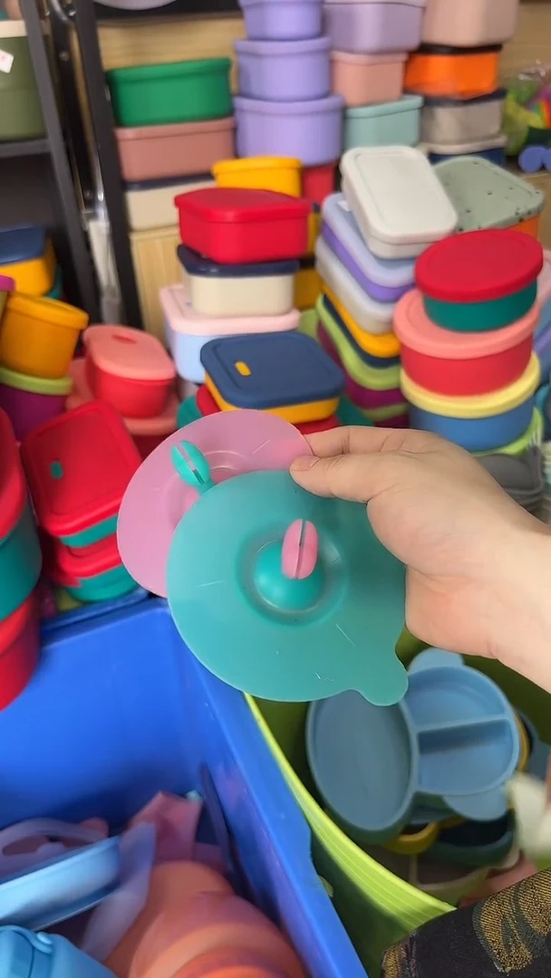 硅胶发2个-（半透）粉绿-杯盖