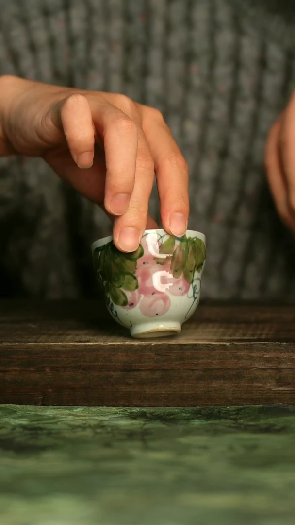 陶瓷青诗集手工手绘瓷器