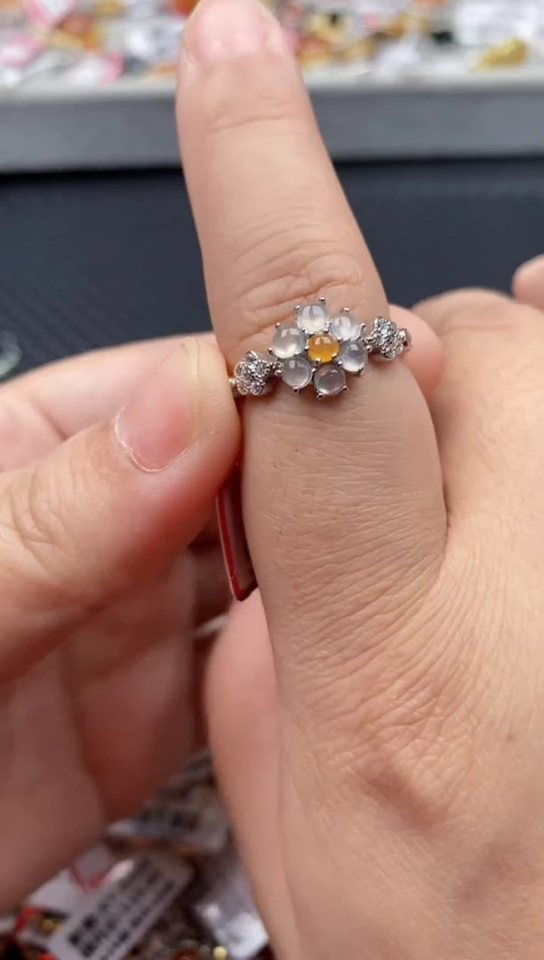 【闪购商品】翡翠戒指银S925镶嵌11111---5