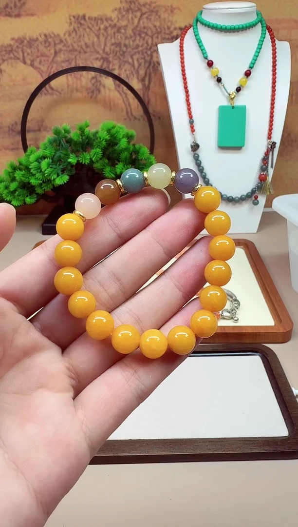 14K金镶嵌手链翡翠SSSS