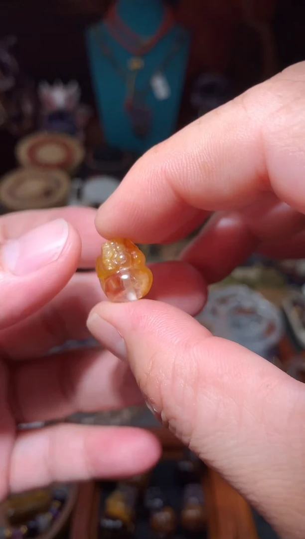 水晶珠宝半成品未镶嵌胶花貔貅单颗38