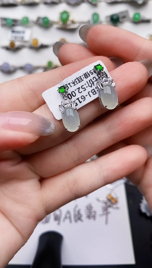 银S925镶嵌戒指翡翠0151