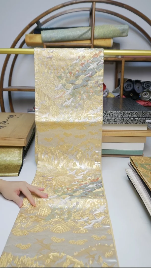 织绣65仙鹤风景风景