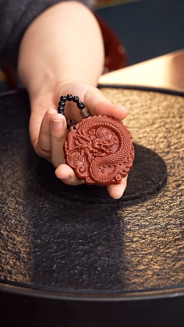 茶壶紫砂CK 龙牌手把件4