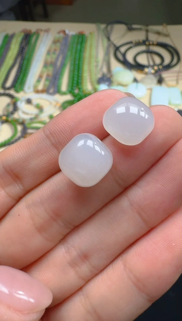 银S925镶嵌和田玉耳饰团购多样性发一件