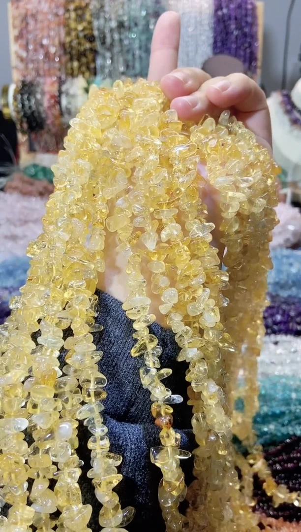 未镶嵌珠宝半成品水晶黄水晶