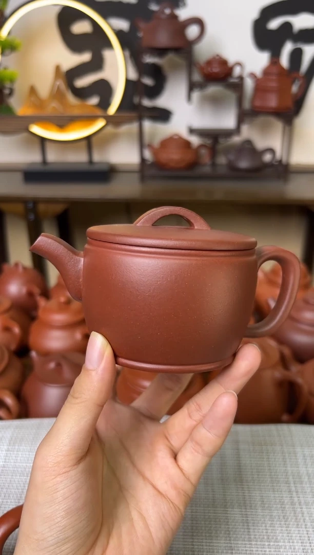 茶壶紫泥发**软红皮龙汉瓦壶微瑕