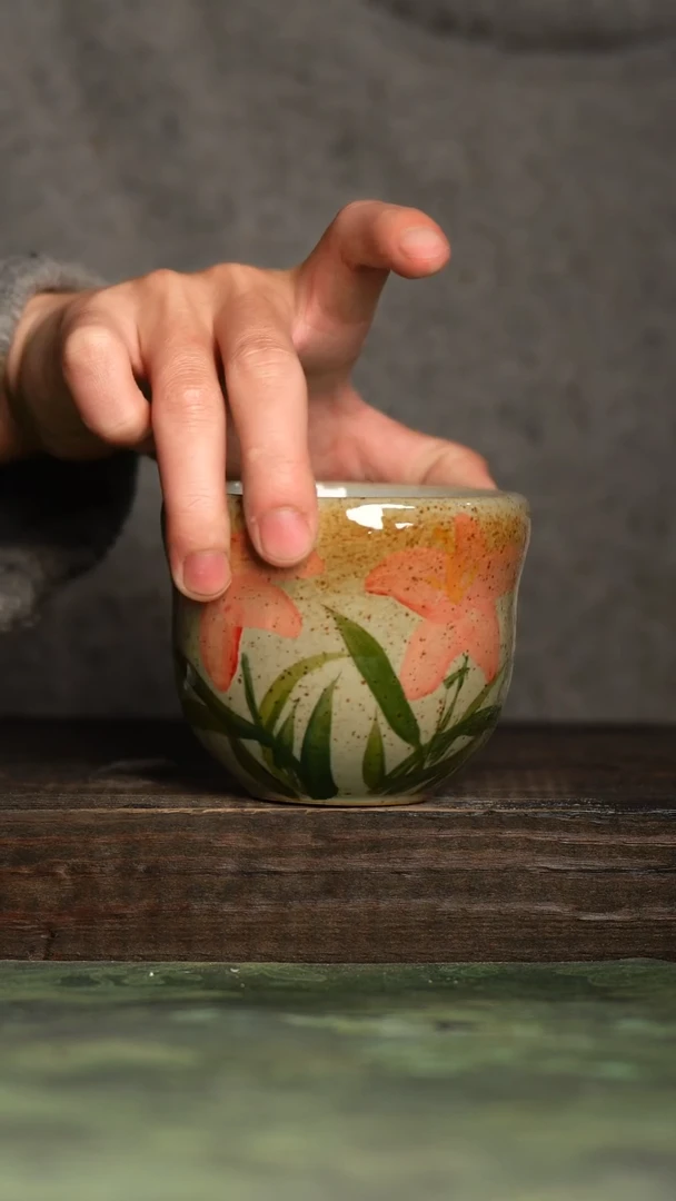 【闪购商品】杯青诗手工手绘瓷器