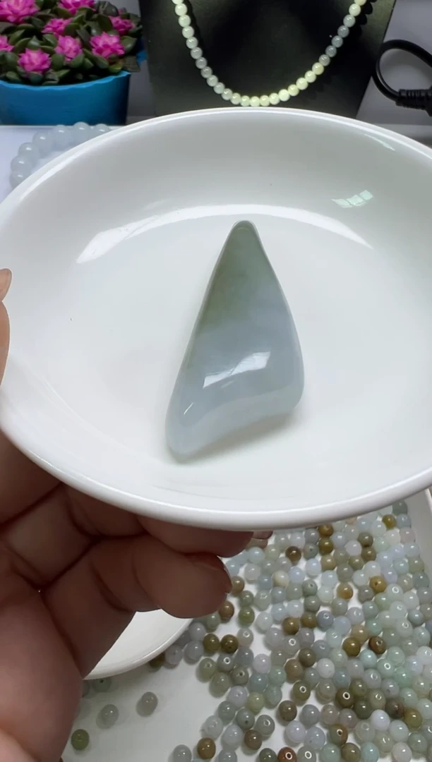 散珠翡翠川*子纯天然缅甸A货翡翠分4单