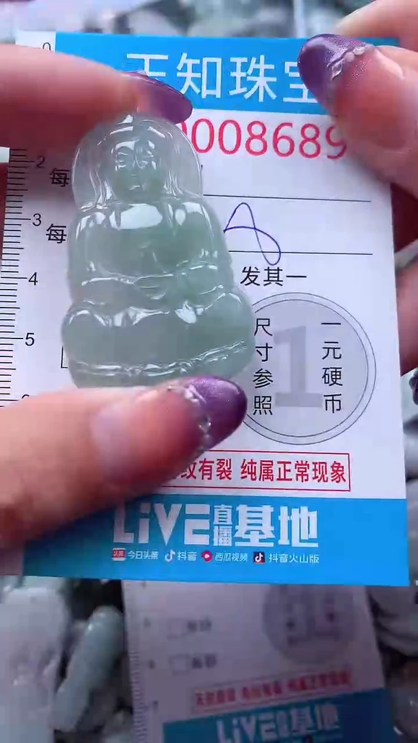 翡翠未镶嵌吊坠(不含链)8689