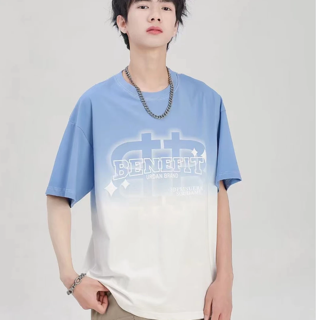 百达休闲中大童短袖T