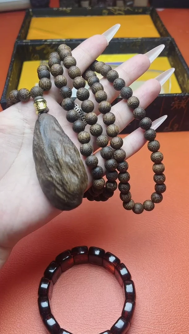 非洲檀香无事牌文玩手串文玩手串