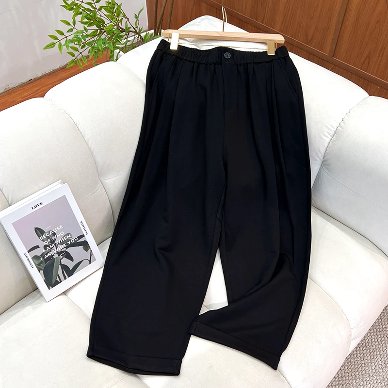 必魅薄款裤子韩版大码女装显瘦百搭休闲裤时尚休闲夏季潮流52432