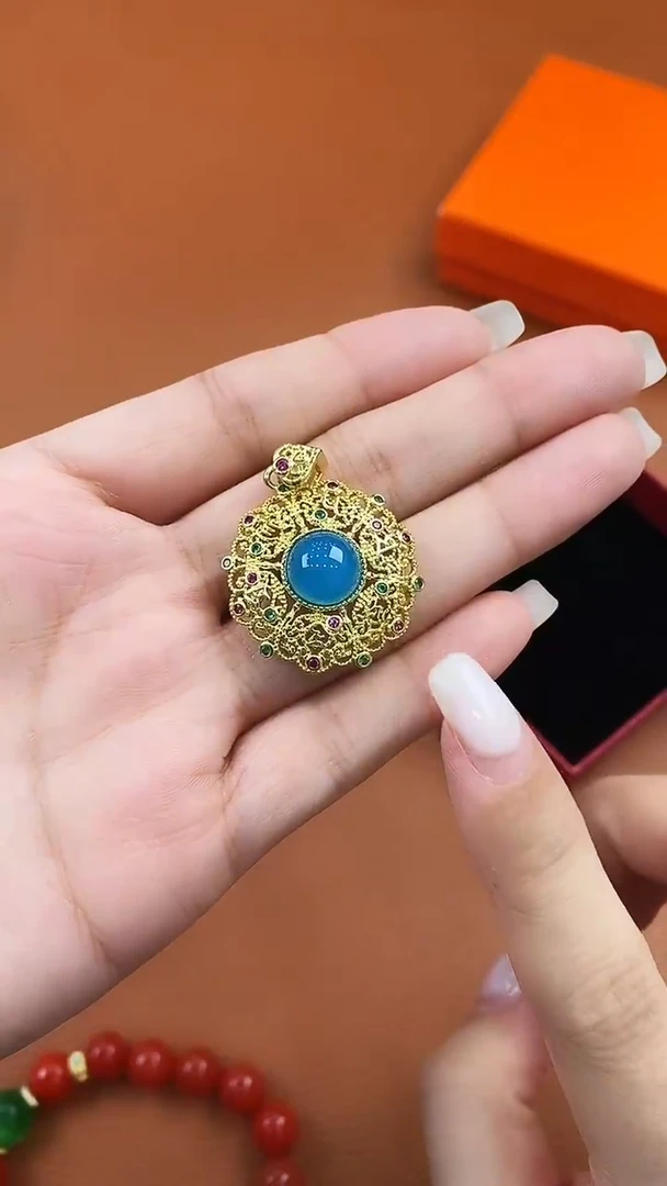 合金吊坠(赠链)玛瑙/玉髓天然精美吊坠多样性发