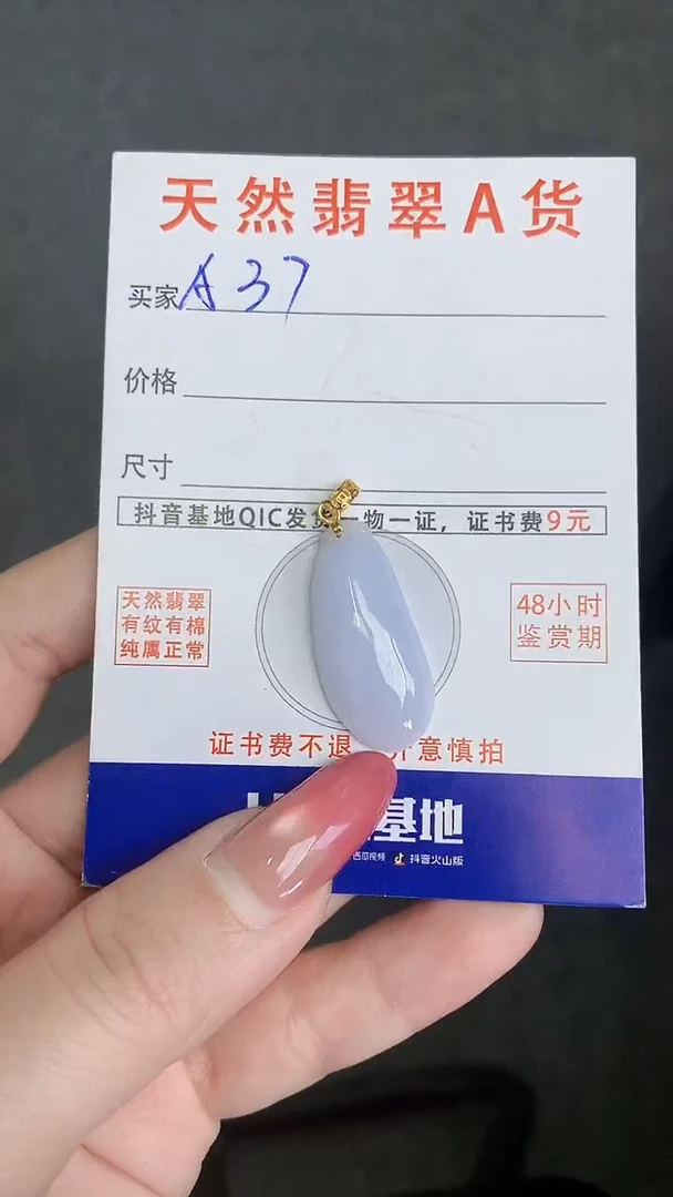 颈饰未镶嵌翡翠天然A货翡翠挂件
