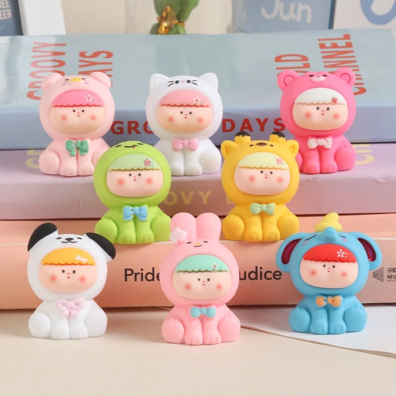 【直播体验拆】手感漆实色立体动物莉莉丝树脂萌粒diy配饰潮玩