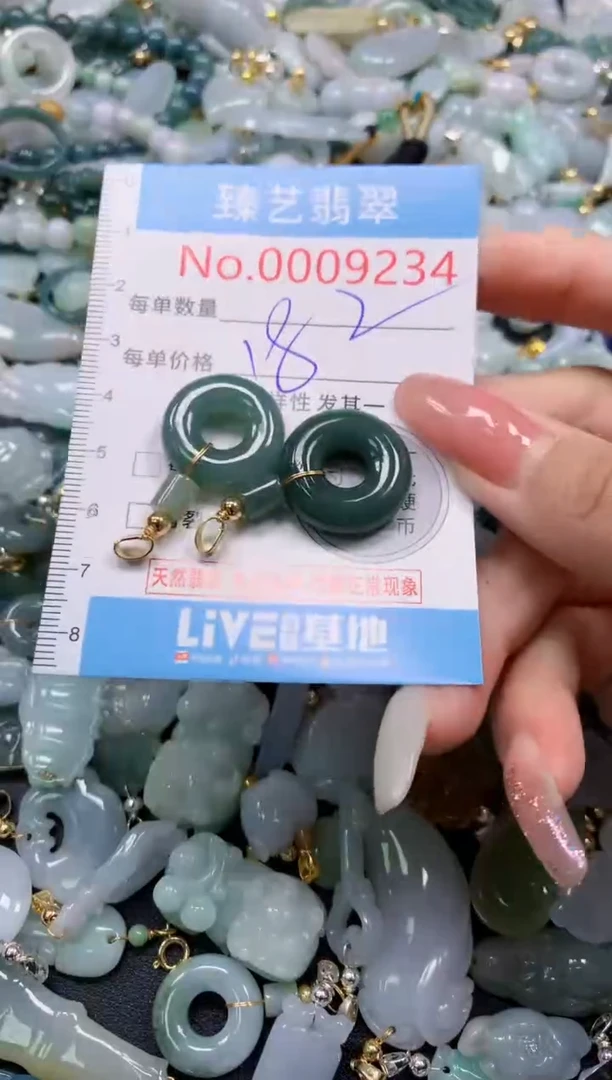 翡翠未镶嵌吊坠(不含链)9234