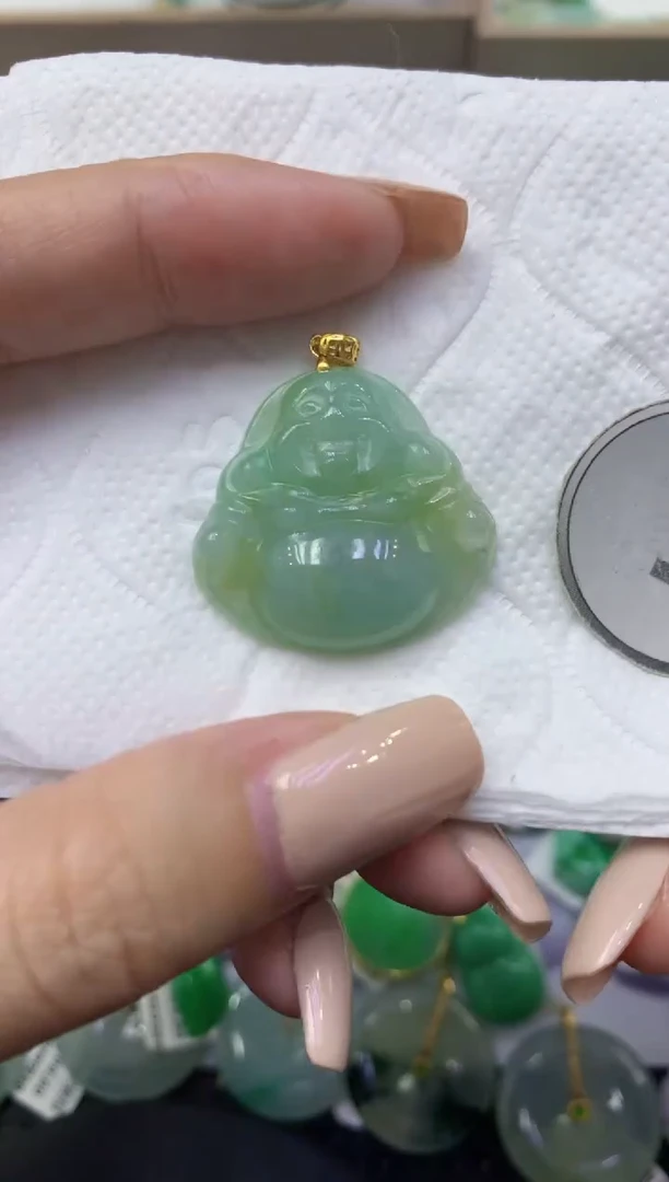 颈饰未镶嵌翡翠天然缅甸翡翠A货