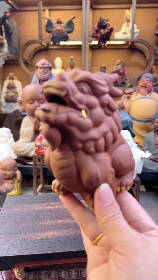 紫砂茶宠器闵茶宠摆件