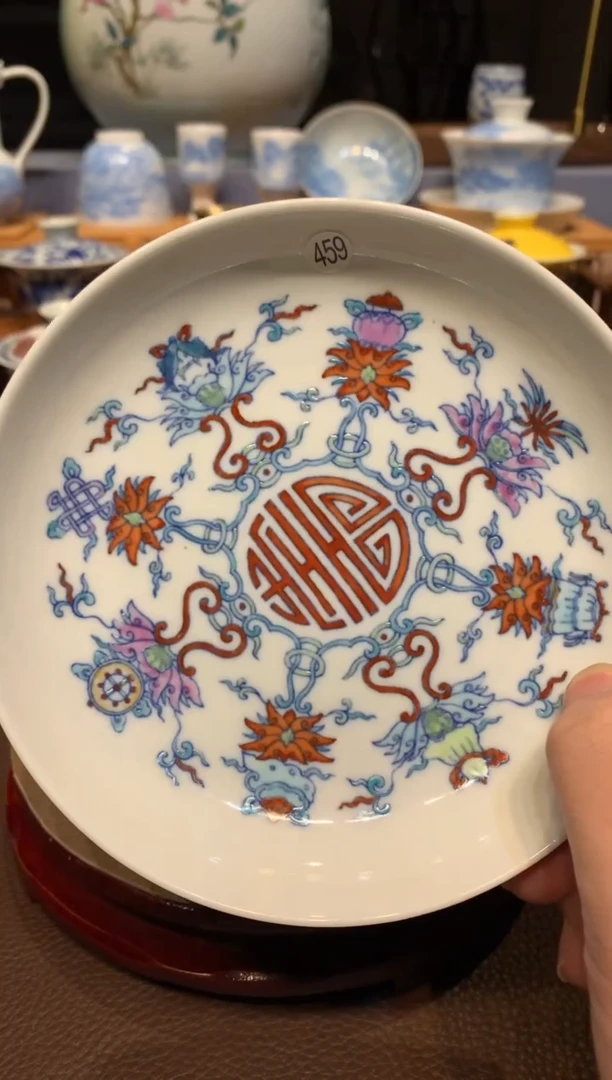 枝**苏459斗彩壶承cl121