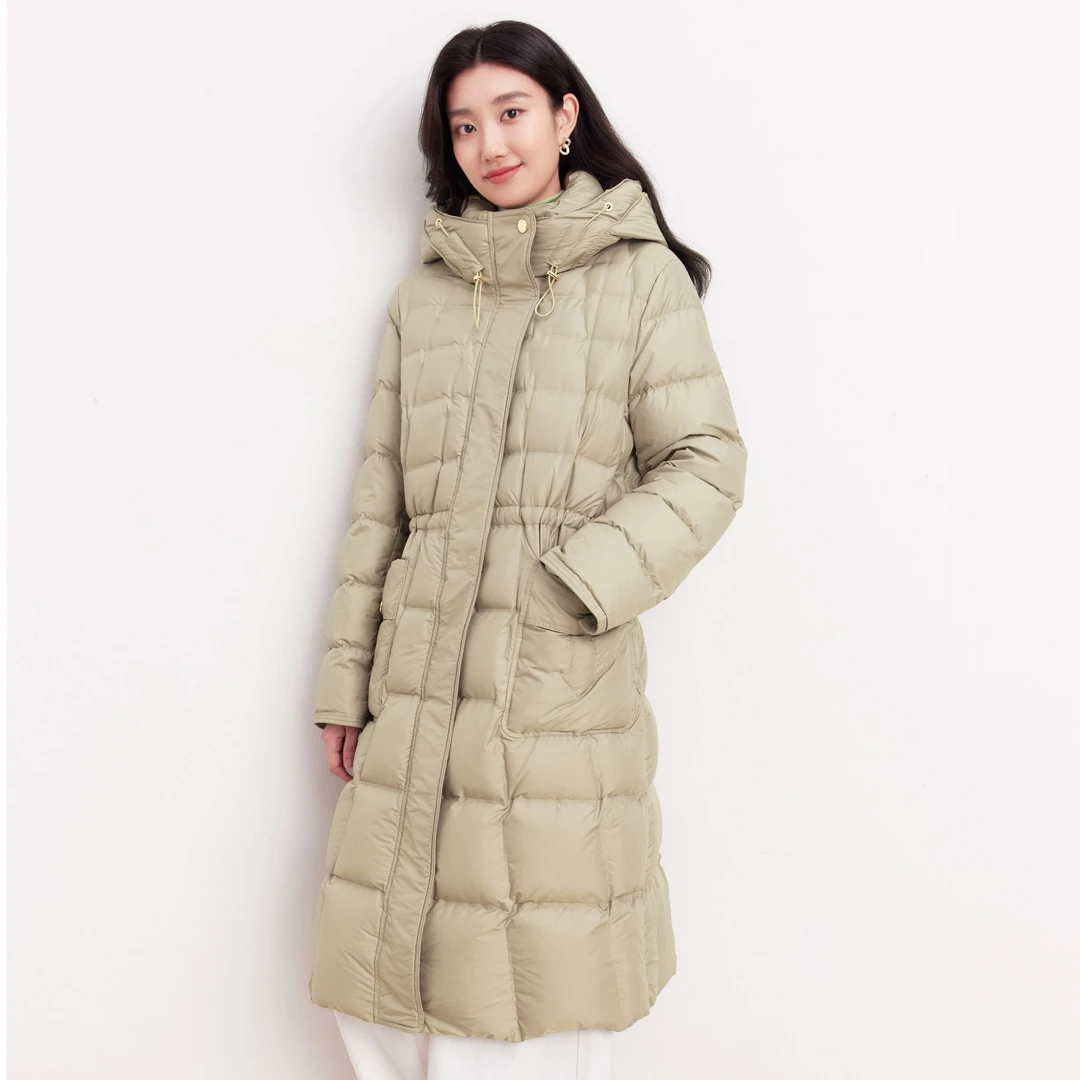 【羊羊专属】珂莱蒂尔冬淡叶绿色羽绒外套KR00991