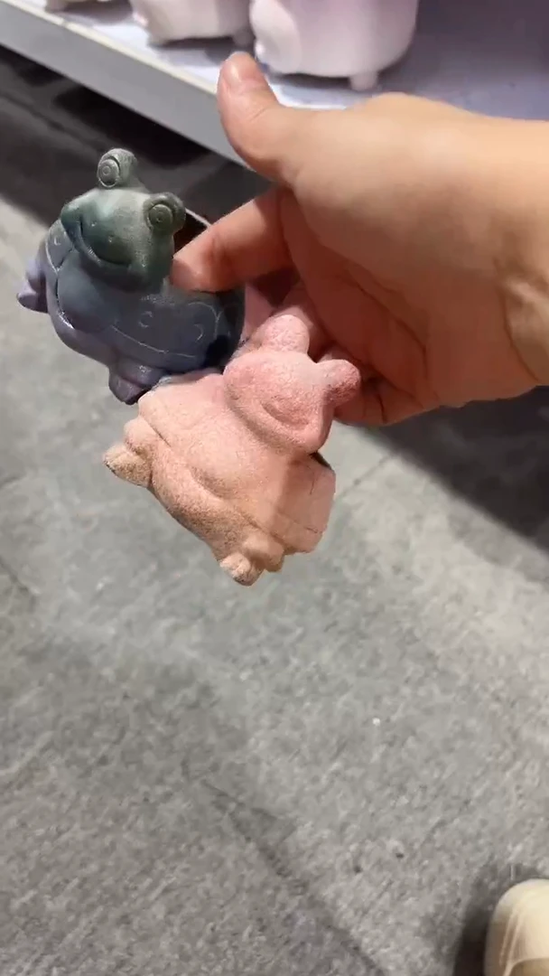 麦饭石粗陶乌龟多肉花盆两个