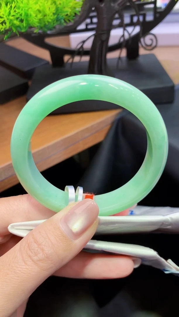 未镶嵌手镯翡翠c332-天然缅甸A货翡翠54.7