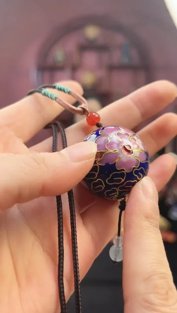 非遗 景泰蓝3.0大珠 宝蓝