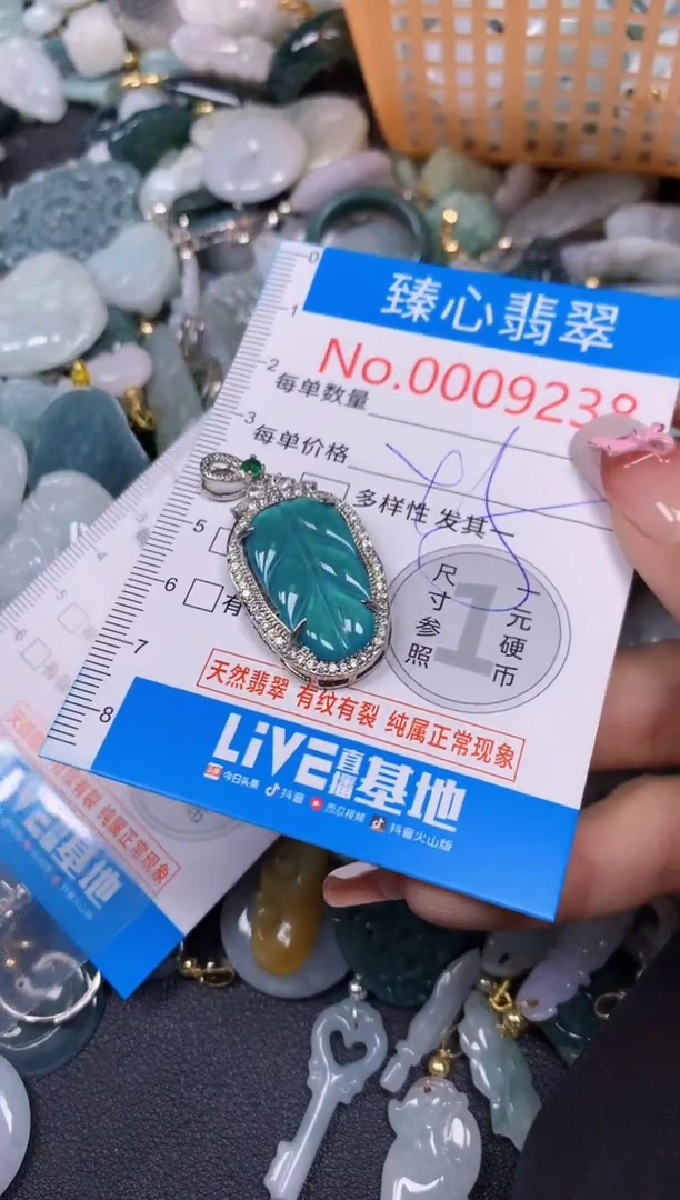 【闪购商品】翡翠颈饰未镶嵌含绳0009238