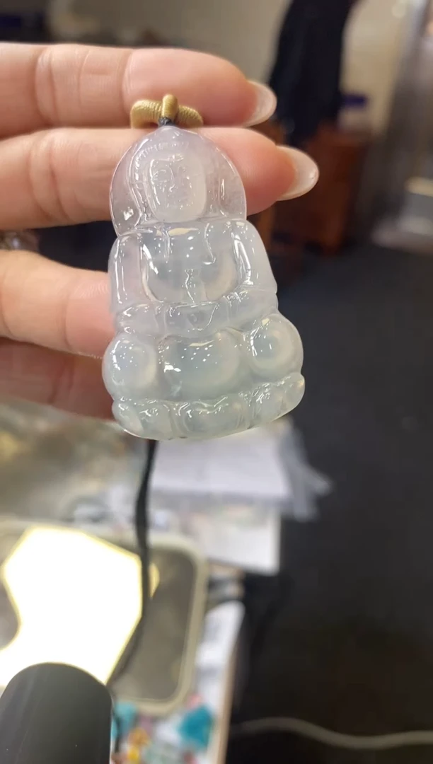 翡翠未镶嵌吊坠(不含链)观音